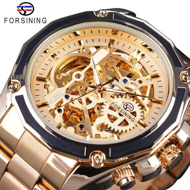 ในสต็อก Hot Mens Forsining Watch นาฬิกาสปอร์ตอัตโนมัติสําหรับผู้ชาย