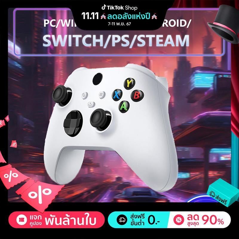 Official ps4 จอยสติ๊กสำหรับ เล่นได้หลายเกมส์ เชื่อมต่อแบบไร้สาย สนับสนุนคอมพิวเตอร์ TV / PS4/PS4 จอย