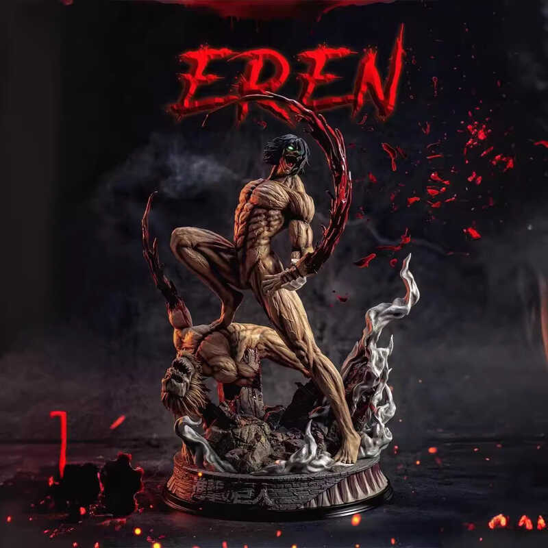 ◆ 29 ซม. โจมตี Anime เกราะ Titan Action Figure Eren Jager หุ่นโมเดลตุ๊