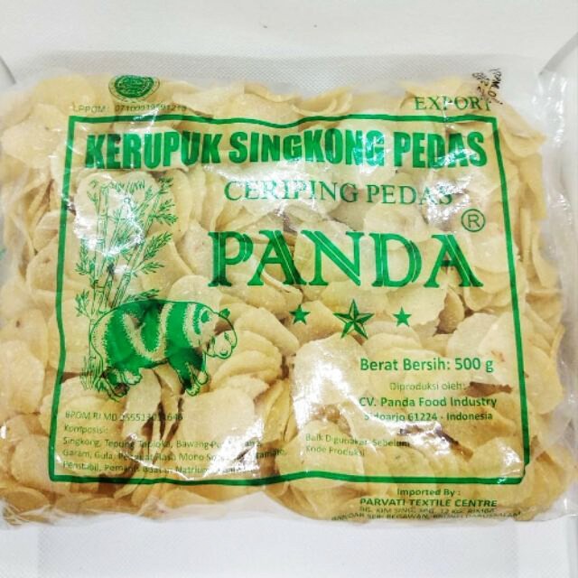 SPICY CASSAVA CRACKERS/PANDA BRAND WOODEN SWEET POTATO CRACKERS DUO/100