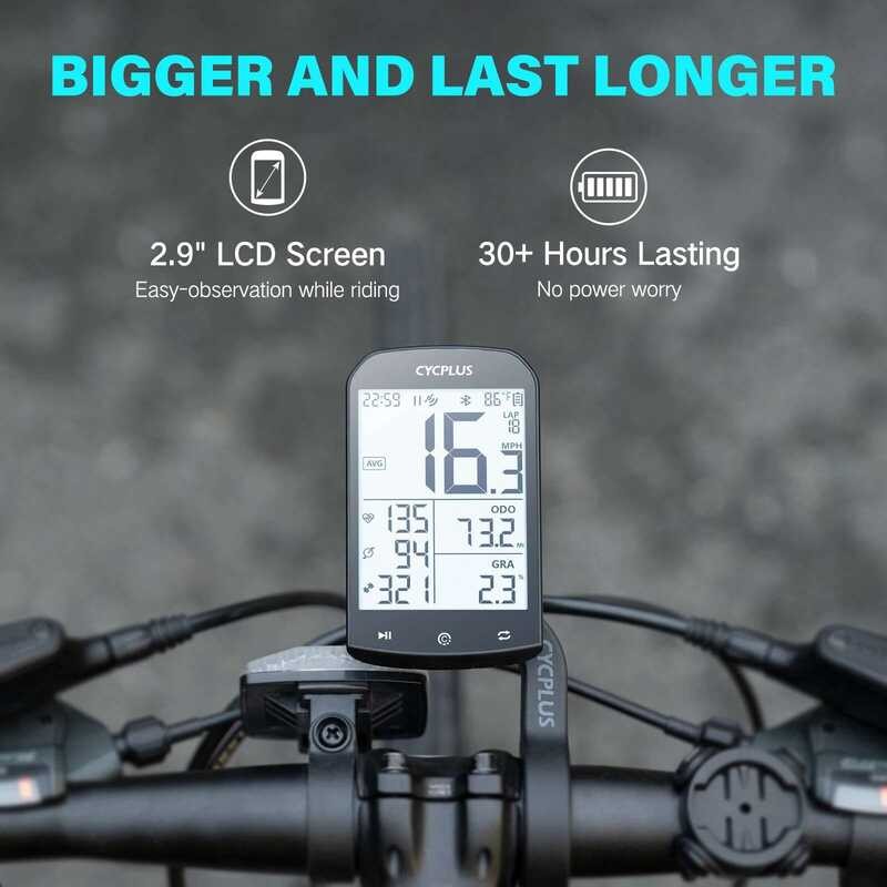▥ CYCPLUS M1 GPS จักรยานคอมพิวเตอร์ Speedometer บลูทูธ 5.0 ANT + Ciclismo ความเร็วเมตรสําหรับ G