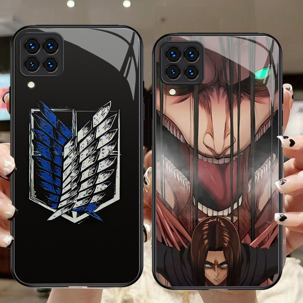 G-85 Attack on Titan HD Glass Casing สําหรับ Samsung Galaxy A22 M12 A12 M32 5G