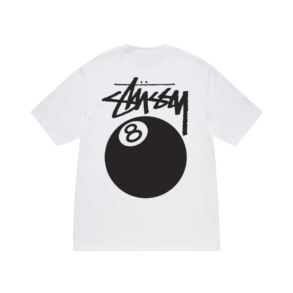 ♞Stussy Tee 8-Ball (WHITE) KXS