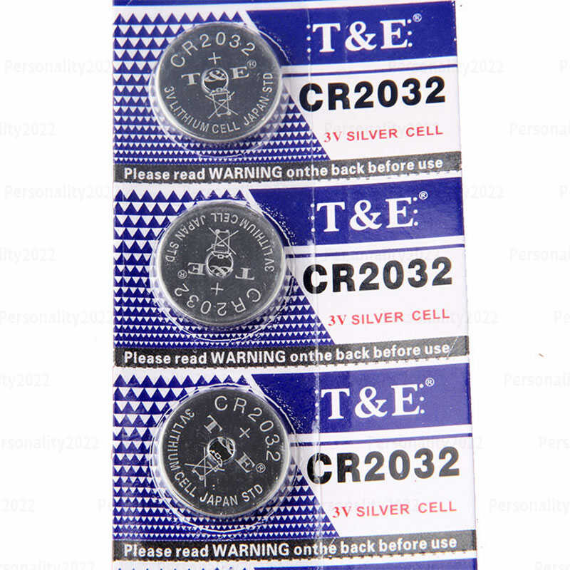 Δ 5-50 ชิ้น Cr2032 3V แบตเตอรี่ลิเธียม Dl2032 Ecr2032 2032 กุญแจรถป