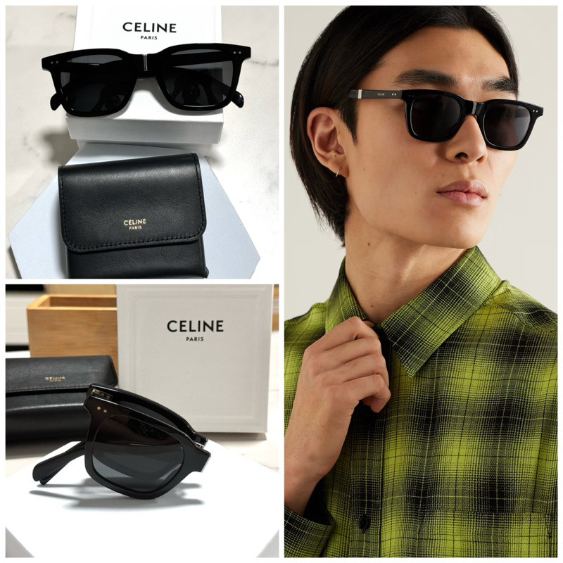 < Eyewear By Mr.B > - แว่นกันแดด Celine Black Frame 44 ของแท้ มือ1 !! พร้อมอุปกรณ์ครบ