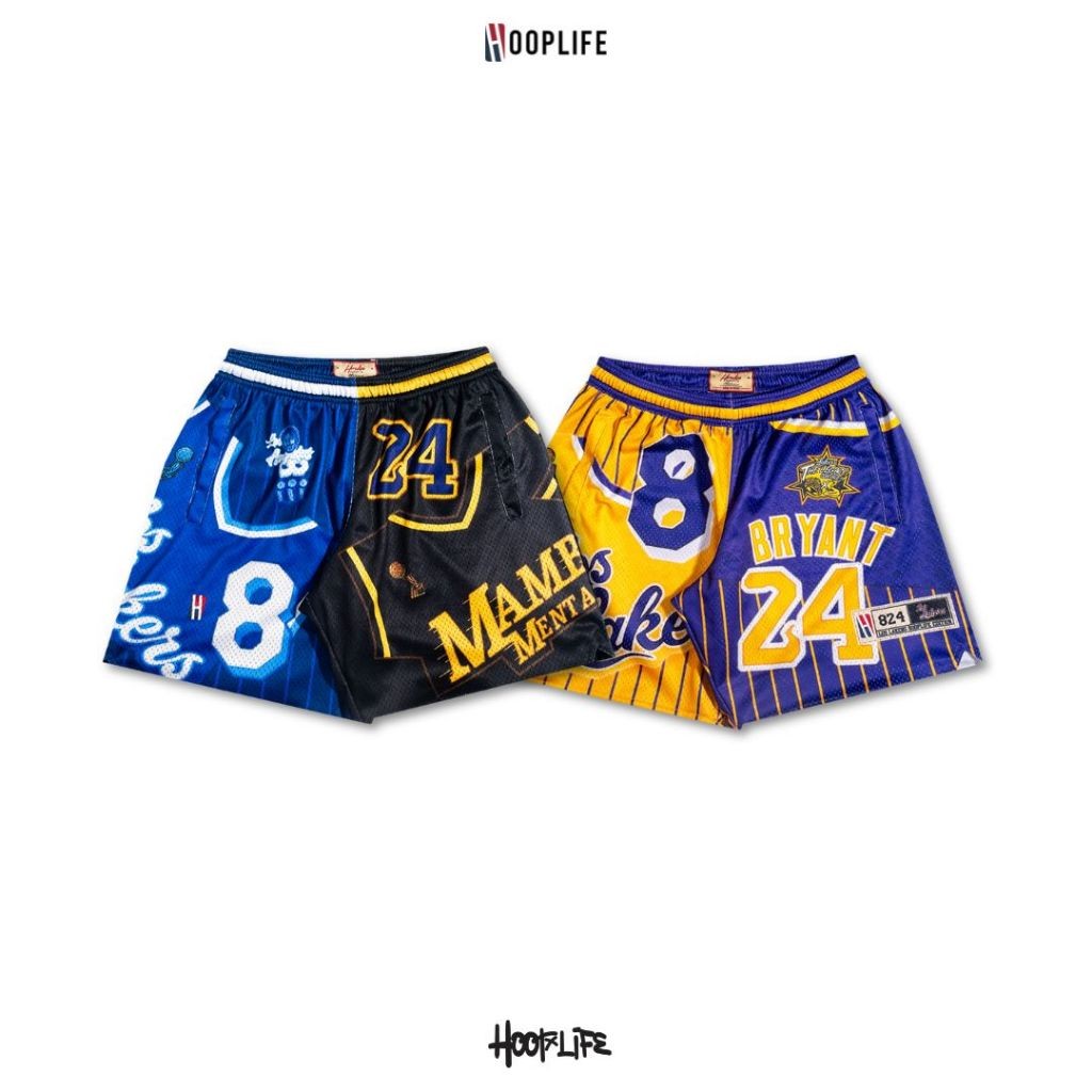 กางเกงขาสั้น แนวสตรีท บาสเก็ตบอล HoopLife  Los Lakers  Shorts