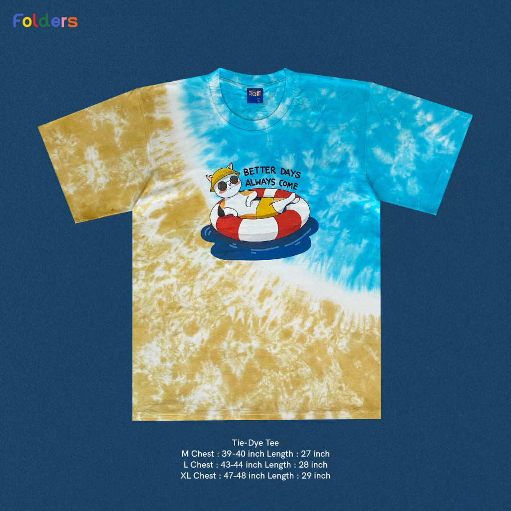 ♞Hidden Folder (BETTER DAYS ALWAYS COME : Tie-dye) เสื้อยืด hiddenfolder เสื้อมัดย้อม มัดย้อม UNISE