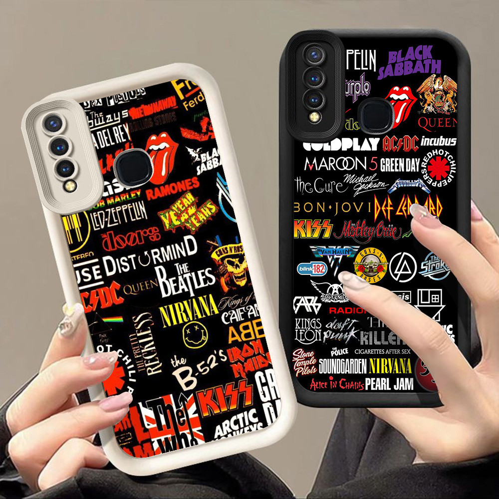สําหรับ VIVO Y93 Y15 V15 Y12 Y50 Y17 Y91 Y95 Z1 V9 Y91C Y30 Y30i T1 5G Y91i Y19 Pro Q-41 แฟชั่น Rock