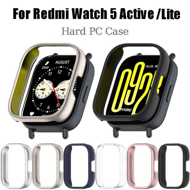Hard PC กันชนสําหรับ Redmi Watch 5 Active ฝาครอบป้องกันกรอบสําหรับ Redmi Watch 5 Lite Hollow เคสป้องกันอุปกรณ์เสริม