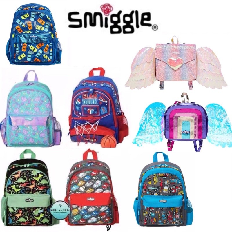 ♞,♘Smiggleแท้ % กระเป๋าเป้ กระเป๋านักเรียน สมิกเกิ้ล Smiggle  จากช๊อปของแท้ออสเตรเลีย(เด็กอนุบาล1-ป