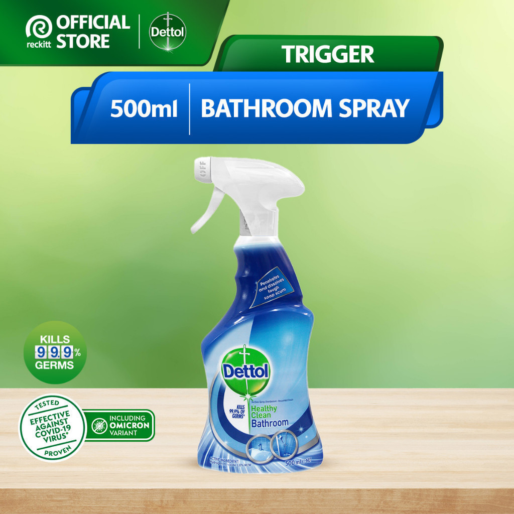 ในสต็อก Dettol Trigger-Bathroom Spray (500ml)