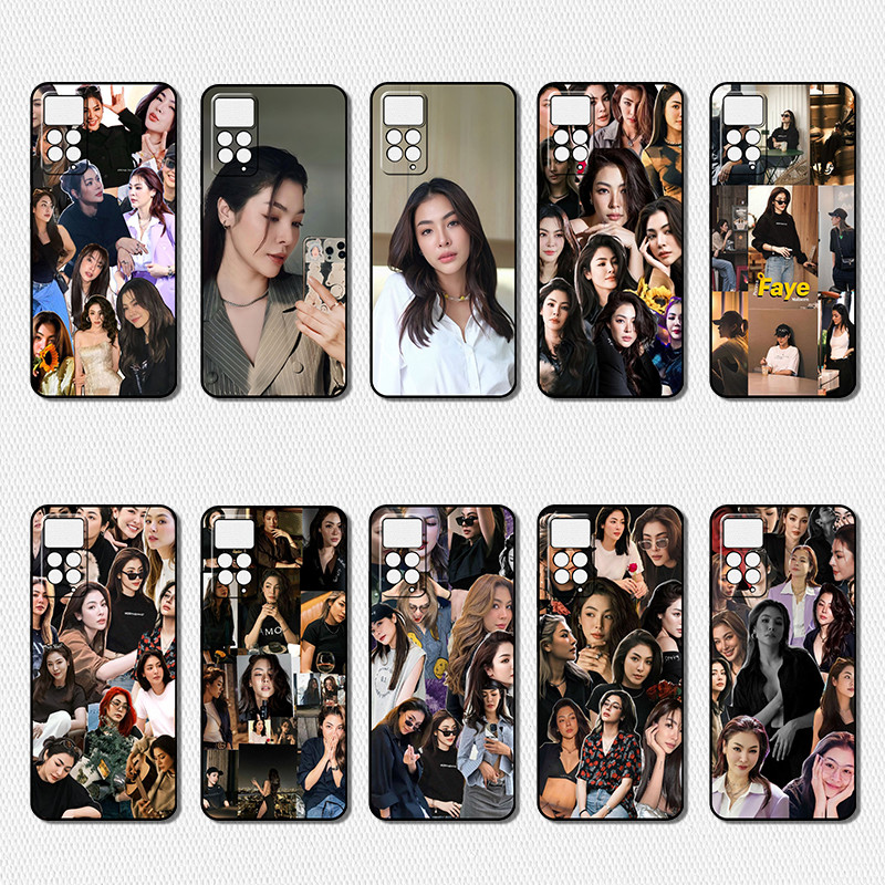 เคสโทรศัพท์สีดําแฟชั่นสําหรับ Redmi 12 A1 A2 K40 K50 Pro HR28 Peraya Malisorn ฝาครอบ