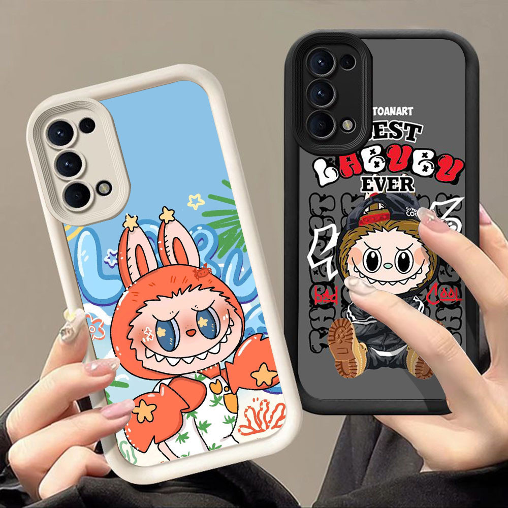 เคสสําหรับ OPPO Reno 5 F19s 4 6 A72 A52 A95 A92 F19 ค้นหา X3 Lite 5G Q-26 Super LABUBU