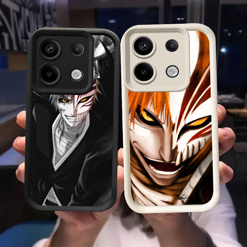 O-68 เคสฟอกขาวสําหรับ Xiaomi POCO M6 X6 NEO M7 M4 Pro สีดําและสีขาว