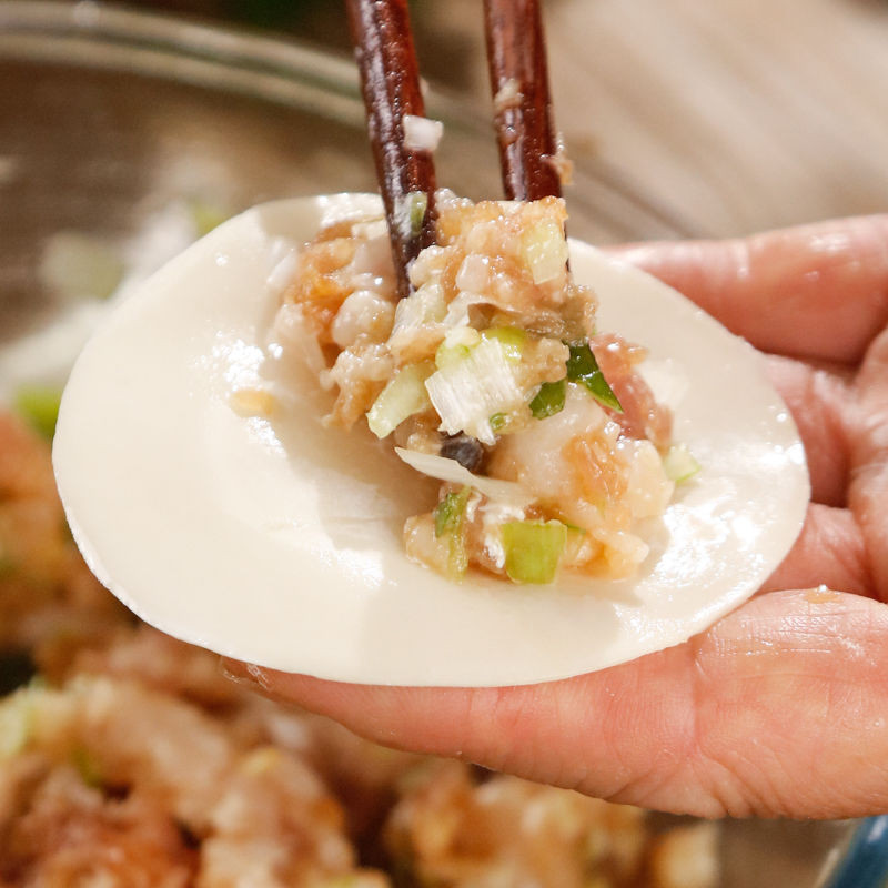 hot🔥การประกันคุณภาพ🔥 [Pure Beef And Mutton] Halal Beef And Mutton Stuffing Handmade Dumplings Qui