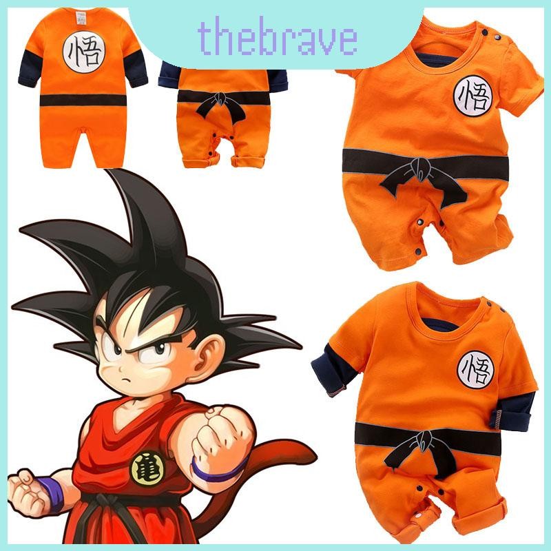 น่ารักทารกแรกเกิดเด็กชาย Dragon Ball Z คอสเพลย์ Romper ชุดบอดี้สูทสําหรับฮาโลวีน