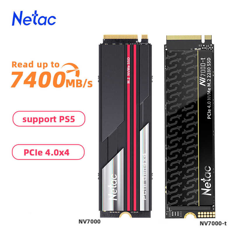 NVMe 0 Netac SSD 1TB 2TB SSD 4TB M2 SSD ดิสก์ M.2 PCIe4.0 2280 โซลิดสเตตภายใน