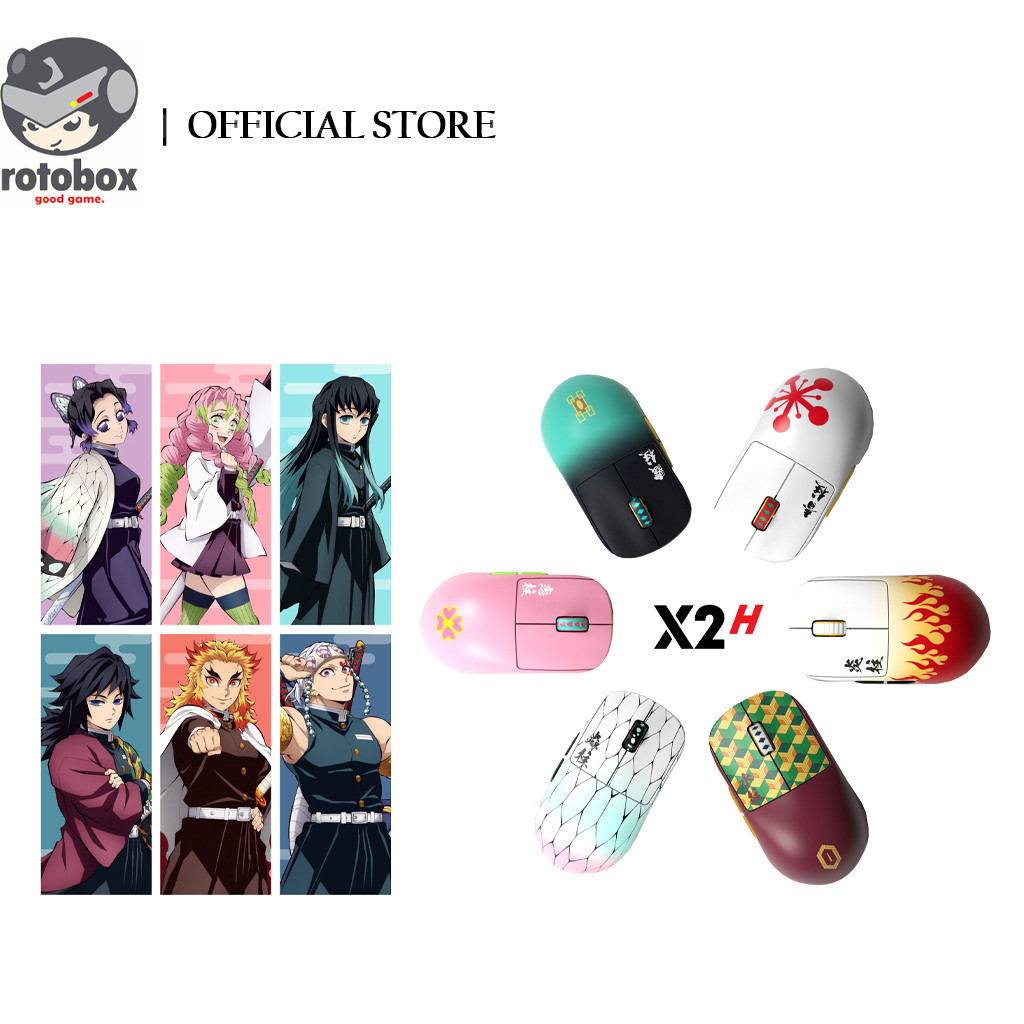 Pulsar x Demon Slayer X2H เมาส์เล่นเกมไร้สายขนาดเล็ก