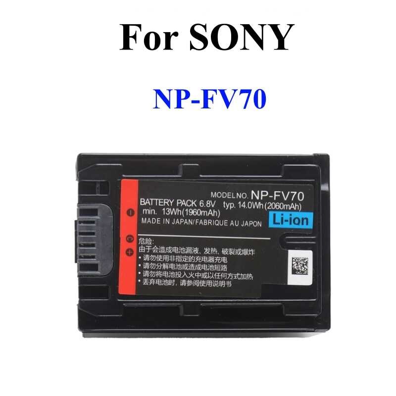 Δ แบตเตอรี่สำหรับ Sony Np-Fv30 Np-Fv40 Np-Fv50 Np-Fv70 Np-Fv100 Np-Fv120 Sx83e S