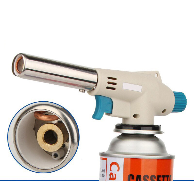 ในสต็อก ไฟฉายแก๊ส Burner Flamethrower Gas Butane Outdoor Blow