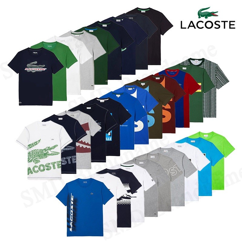 Lacoste เสื้อยืดคอกลม ผู้ชาย ผู้หญิง สินค้าจากชอป แท้ 100%