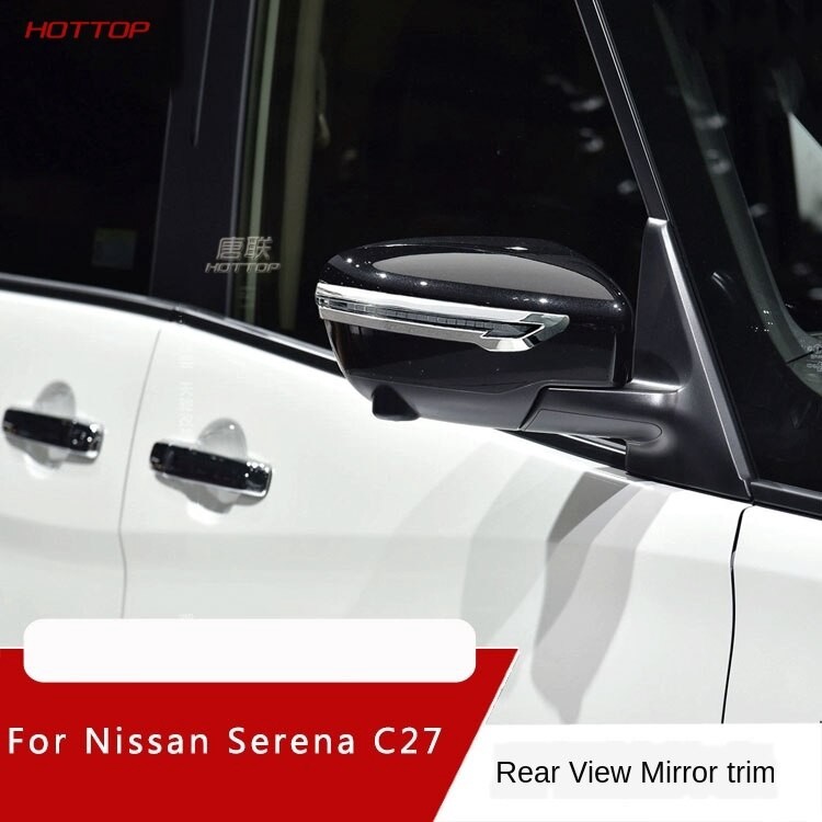 ในสต็อกสําหรับ Nissan Serena C27 X-Trail T32 กระจกมองข้างโครเมียม