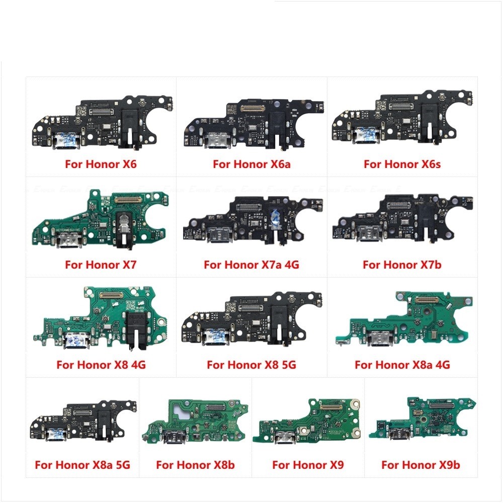 Charger Board Flex Cable Parts สําหรับ HuaWei Honor X6 X6a X6s X7 X7a X7b X8 X8a X8b X9 X9a X9b 5G 4