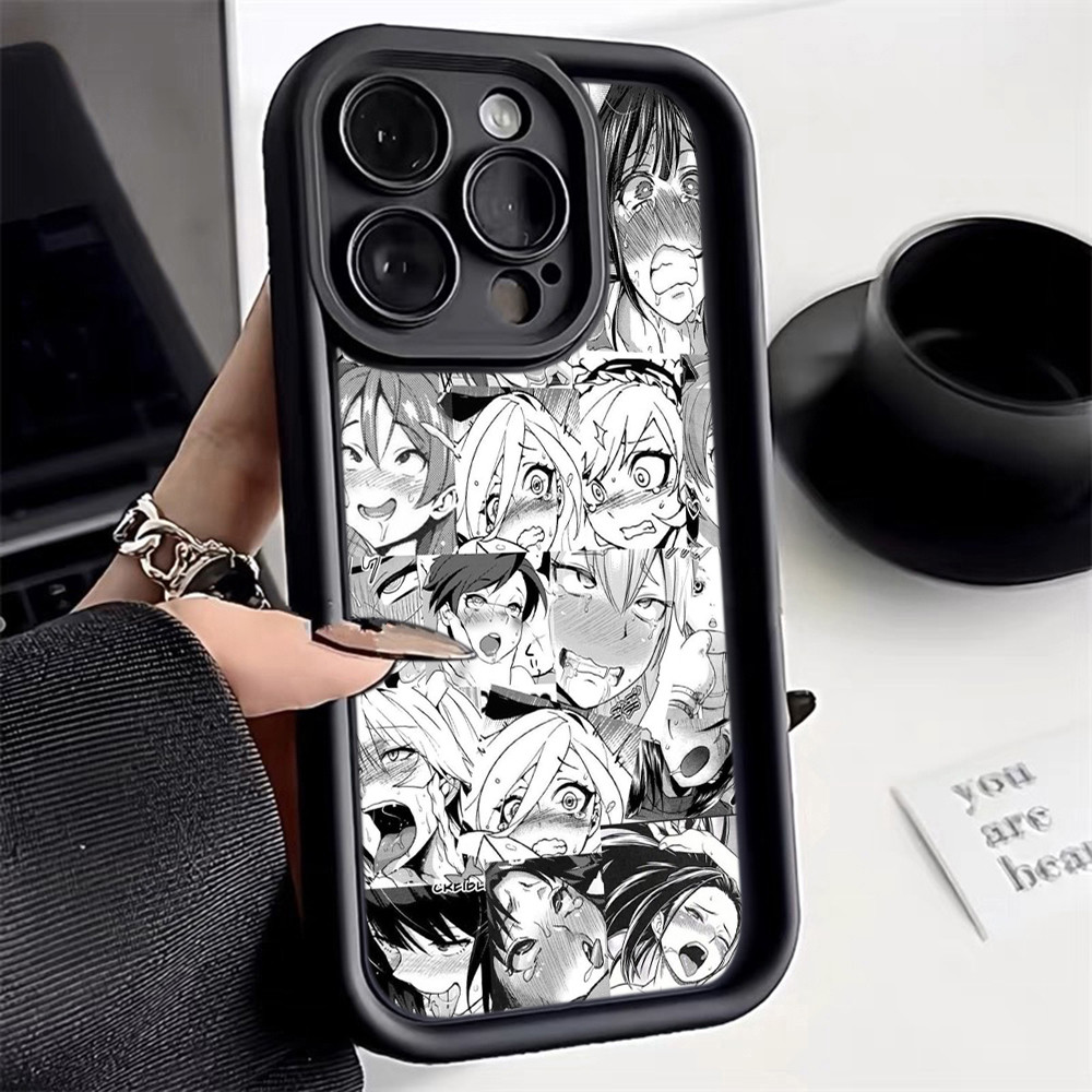 OPPO A18 A3S A5S A15 A15S A16 A16K A17 A17K A38 เคสโทรศัพท์มือถือ ดวงตานางฟ้า กรณี AB2 Anime Girl Ca