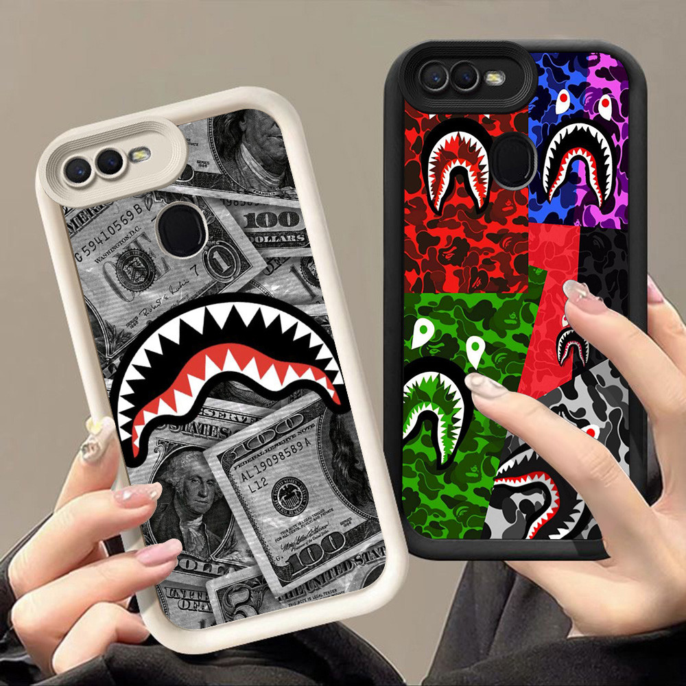 ปลอกสําหรับ OPPO Realme A12 A12s F7 C2 F9 C2s A5S A5 A1K A11K A12E A7 A3S Pro Q-85 Bape