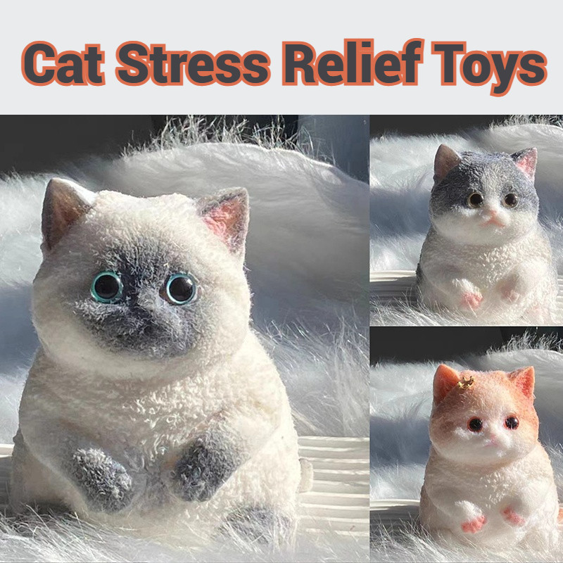 HOT Big Taba Squishy ตุ๊กตาแมว Handmade Squishy แมวเครื่องประดับน่ารักนุ่มแมวความเครียดบรรเทารูปของเล่น Perfect Squeeze ของเล่นของขวัญ Taba ซิลิโคน Fuzzy Super Big Cat บีบของเล่น