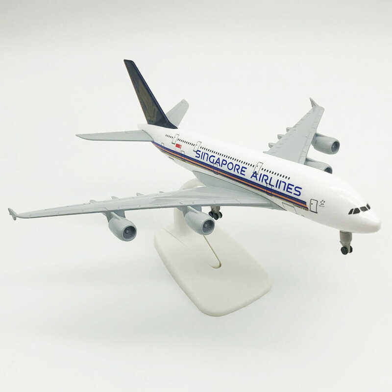 20Cm LEO Singapore Aires A380 เครื่องบินจำลองเครื่องบินเหล็กหล่อ