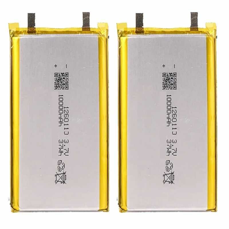 Δ คุณภาพสูง 3.7V 10000Mah 1260110 แบตเตอรี่ลิเมอร์แบบชาร์จไฟ