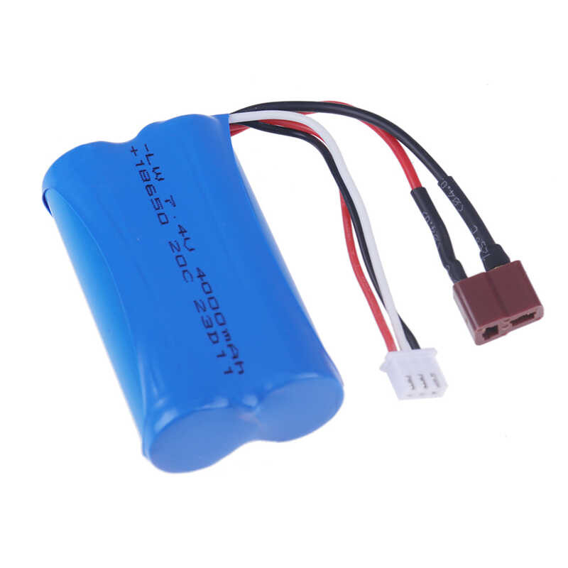 Δ 4000Mah 18650 แบตเตอรี่ลิเธียมไอออนสำหรับ Wltoys 10428 12428 / 124