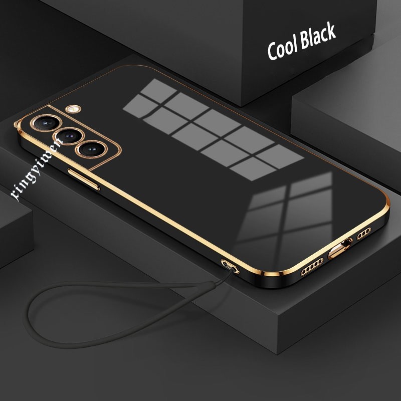 ปลอก Samsung Galaxy S21 5G S21FE S21PLUS 5G S30PLUS S21+5G Simple Luxury สีทึบกันกระแทก Soft Case