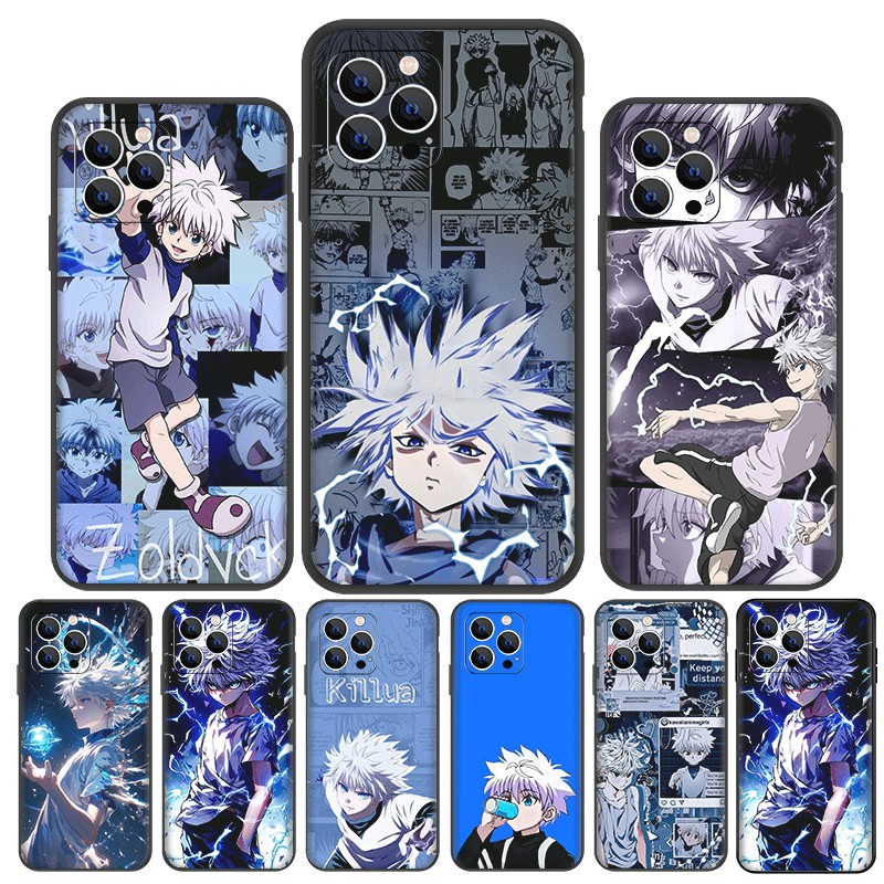 Iphone XR XS Max 11 Pro 12 ความเข้ากันได้ TPU Soft Shell Case การ์ตูน Killua Zoldyck