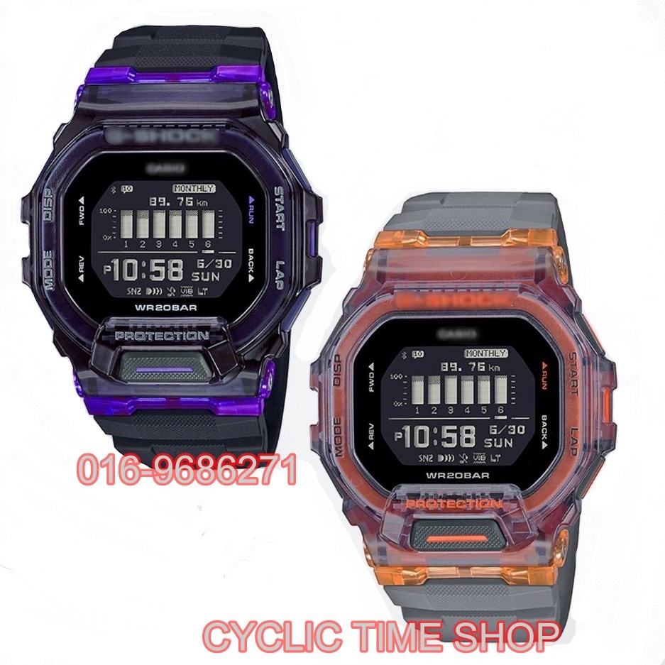 ในสต็อก (คลังสินค้าพร้อม)Gbx GBD-100 Ga100 Matmto G-shock G-Squad Digital GBD-200SM / GBD-200SM-1A5 