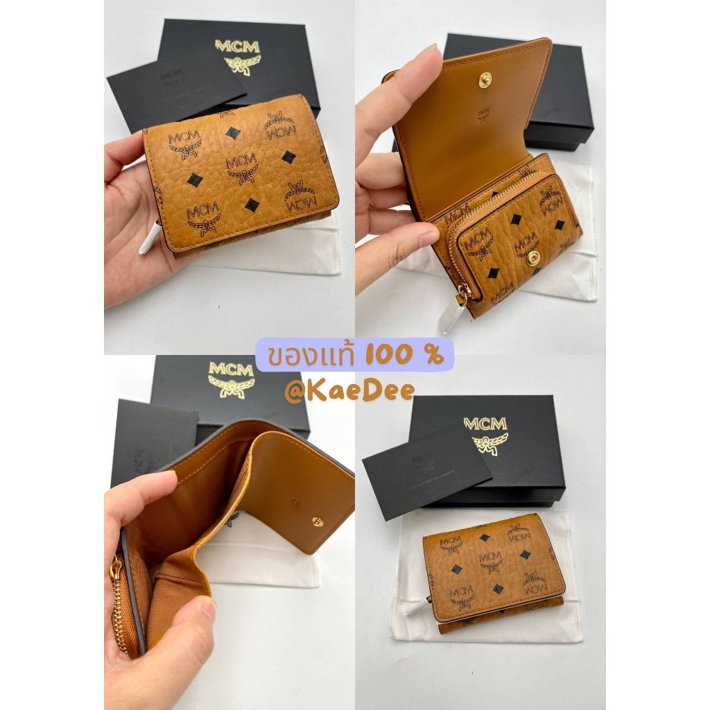 พร้อมส่ง!!! MCM ของแท้ 100%  กระเป๋าตังค์ MCM.