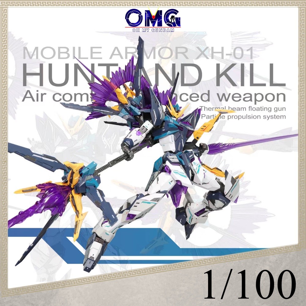 In stock SNAA Supernova 1/100 Falcon Hunter XH-01 Gundam Gunpla ชุดพลาสติก 20 ซม.ความสูง XH01 Falcon