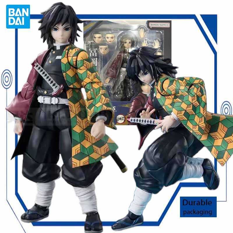 ◆ Bandai Original Kit SHF Demon Killer Blade อะิเมะ Action Figure Giyutomioka Model