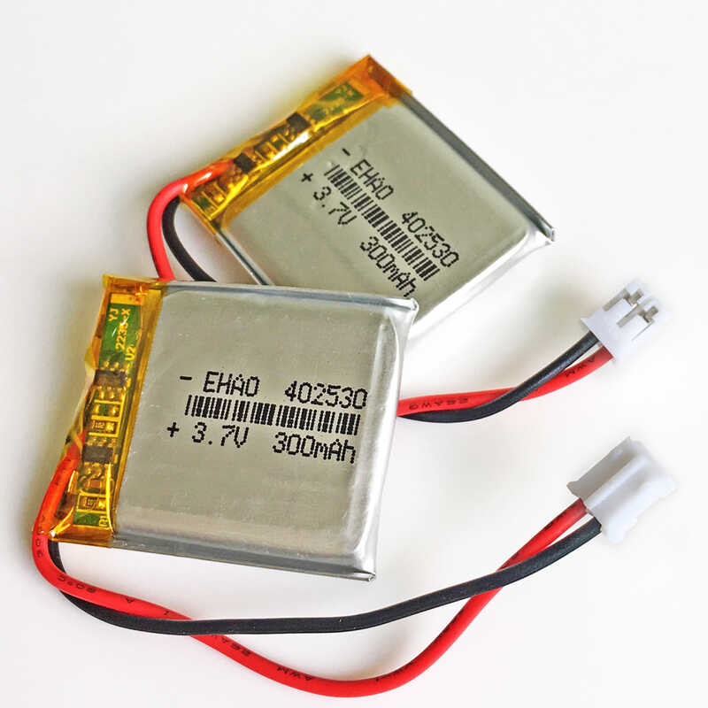 Δ 10 ชิ้น 3.7V 300Mah Li-Polymer Lipo แบตเตอรี่แบบชาร์จไฟได้ 402530 +