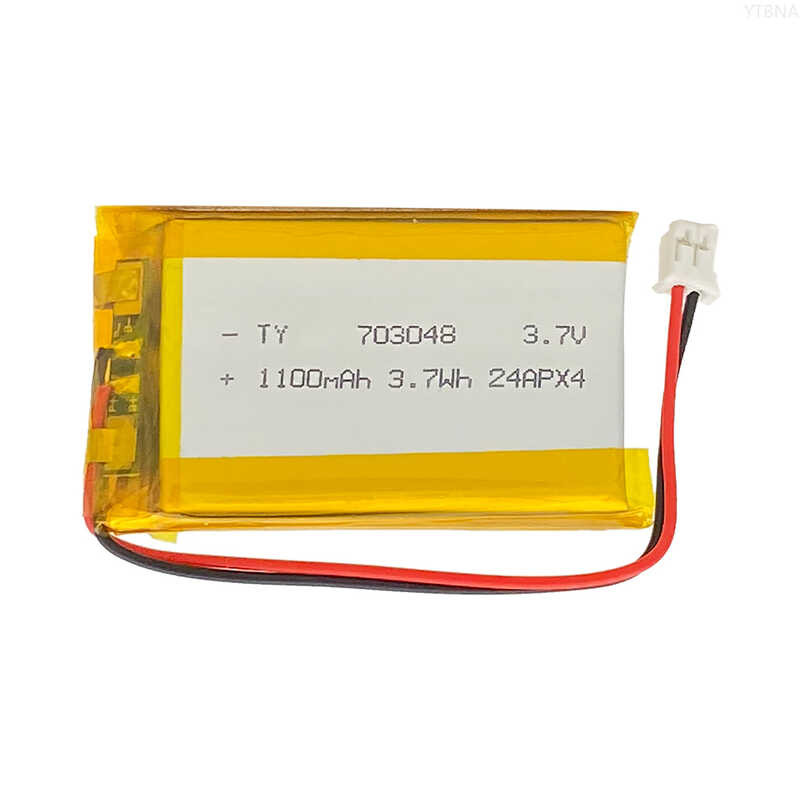 Δ 4Pcs 3.7V 703048 1100Mah Li-Polymer