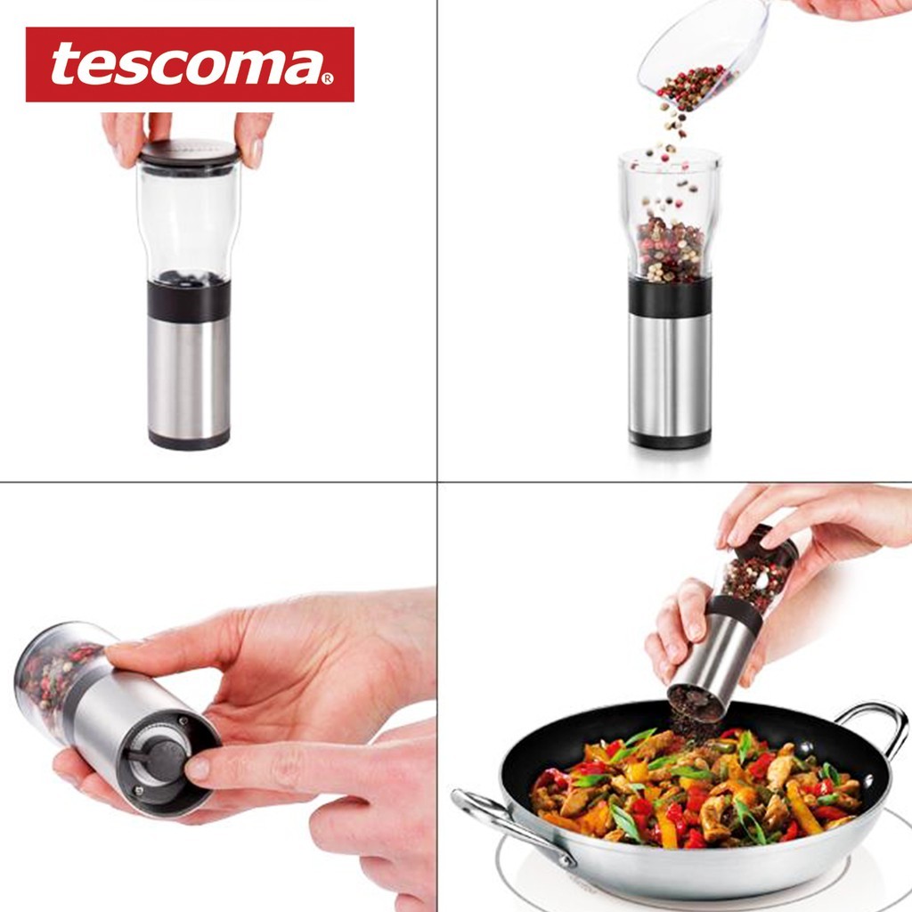 ในสต็อก Tescoma 428790 เครื่องบดโรงสีพริกไทย เครื่องเทศ เครื่องปรุงรส แกรนด์เชฟ