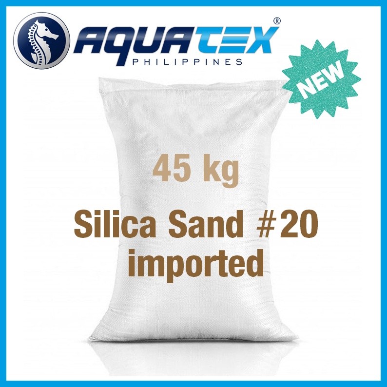 ในสต็อก AQUATEX Silica Sand สําหรับ Pool ปั๊มกรองทราย 45 กก