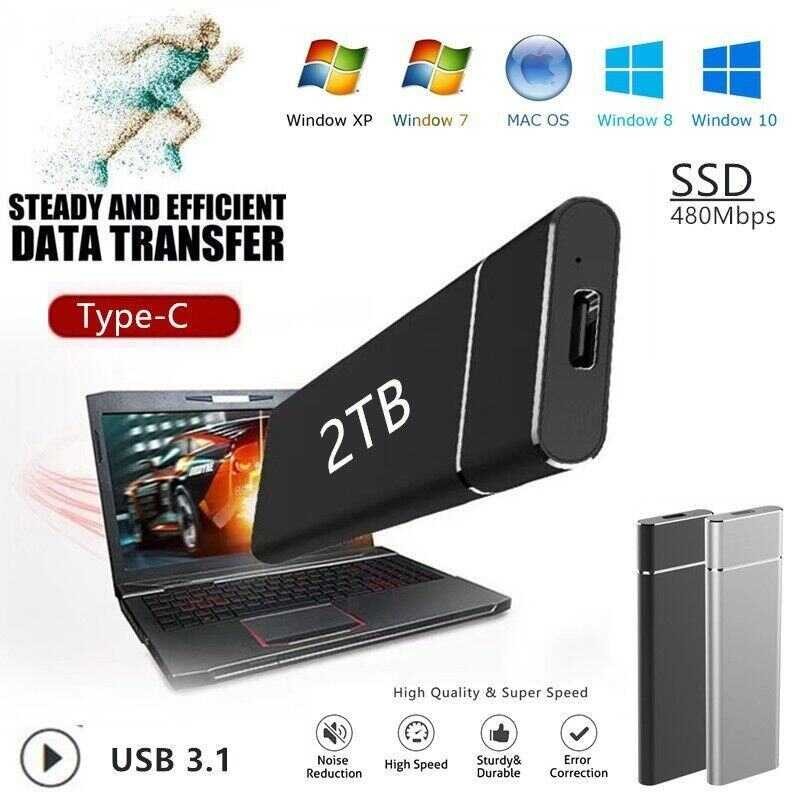 ▣ Xiaomi Portable 1Tb 2Tb SSD 4Tb 10Tb Drive Type-C USB 3.1 High Speed 8Tb External Storage Ha