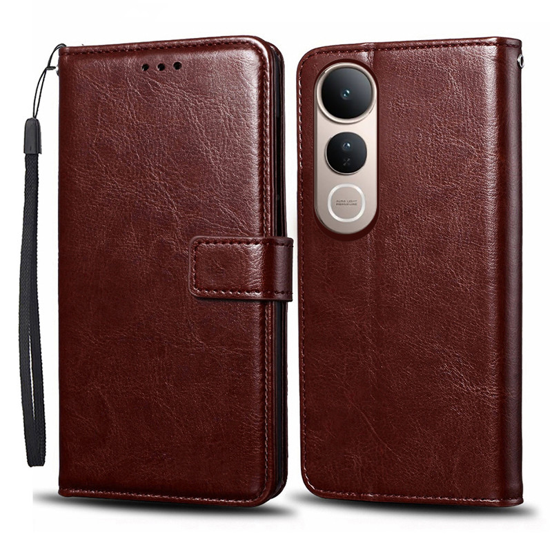 เคสโทรศัพท์แบบพลิกได้สําหรับ Vivo V50 Lite 5G 4G กระเป๋าสตางค์ปกหนัง PU