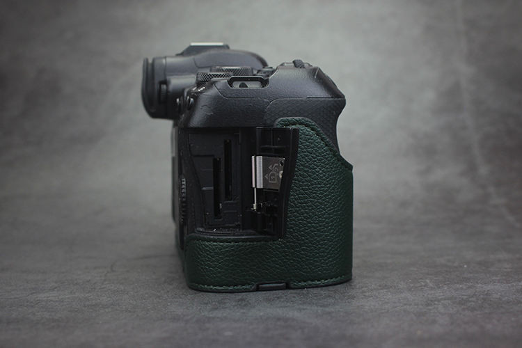 เหมาะสําหรับ Canon Micro Single EOSR6II กระเป๋ากล้องรุ่นที่สอง R5 เคสป้องกัน R8 ฐานอุปกรณ์เสริม RP R6 กล้องซองหนัง