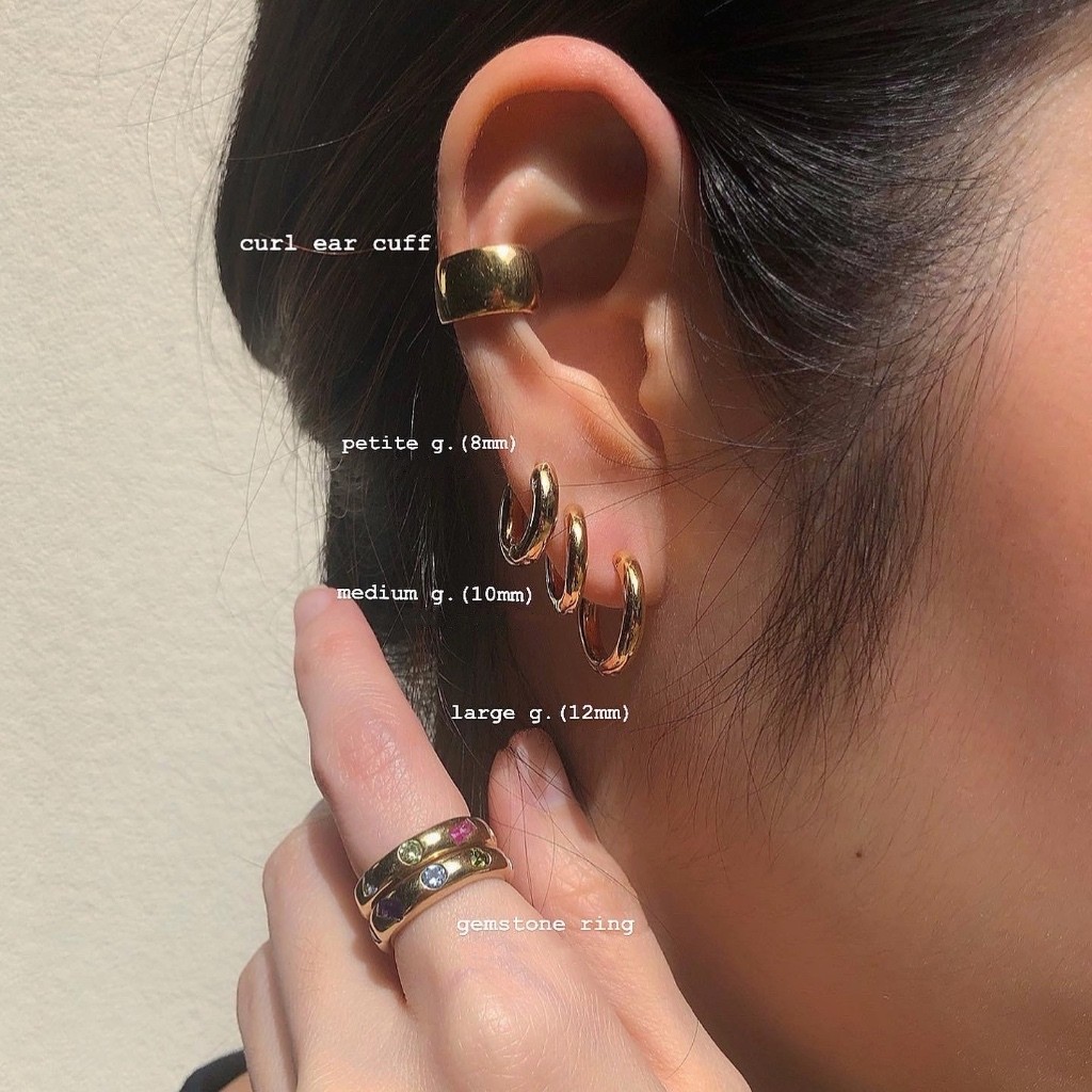 grumpy, petite g. size 8 mm. (ราคาต่อคู่/price per pairs)