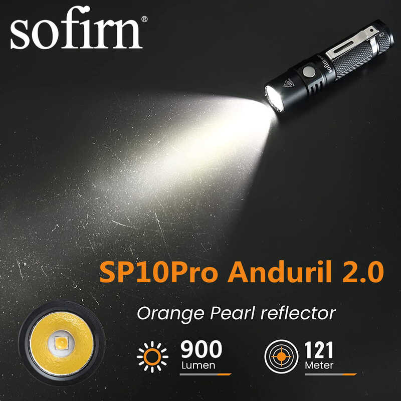 ใหม่ Sofirn Sp10pro ที่มีประสิทธิภาพ 900Lm EDC ไฟฉาย Lh351d ไฟ LED USB