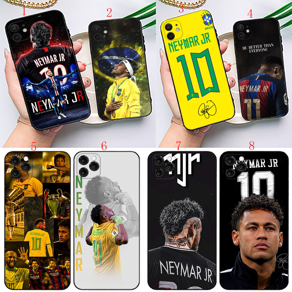 IPhone 11 12 13 Pro Max XR 12 13 Mini H19 Neymar เคสโทรศัพท์สีดําแบบนุ่ม