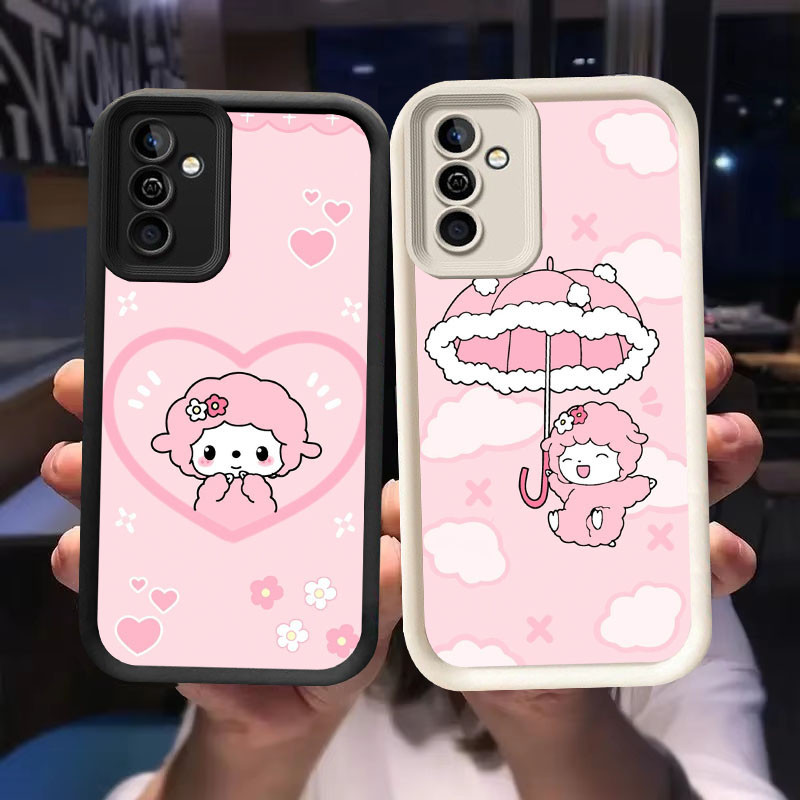 O-16 เคสเปียโนหวานสําหรับ Samsung Galaxy S21 M15 S24 A55 5G FE สีดําและสีขาว